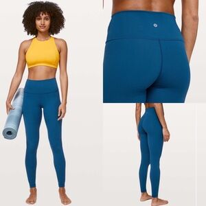 Lululemon Wunder Under High-Rise Tight 28" *Full-On Luxtreme' Deep Marine EUC